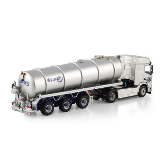 1:50 DAF WEIJERS RIOOLTECHNIEK XF 4X2 TANK TRAILER 3 AXLE WSI   Diecast Model