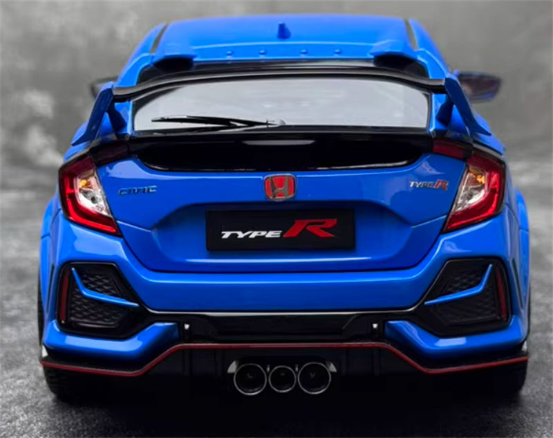 LCD-MODELS Honda Civic TYPE R FK8 2020 model Racing Blue 1:18 Car Pre-built Model view9