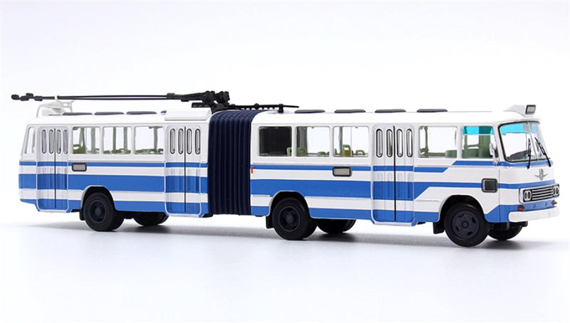 AUTO-GLIMPSE Shanghai Bus SK561G articulated trolley bus blue 1:64 Bus Pre-built Model view8