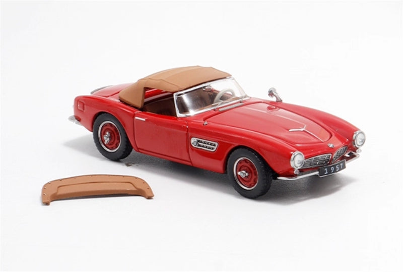 GFCC BMW 507 Roadster Retro Car 1957 Red Convertible Softtop 1:64 car Pre-built Model view6