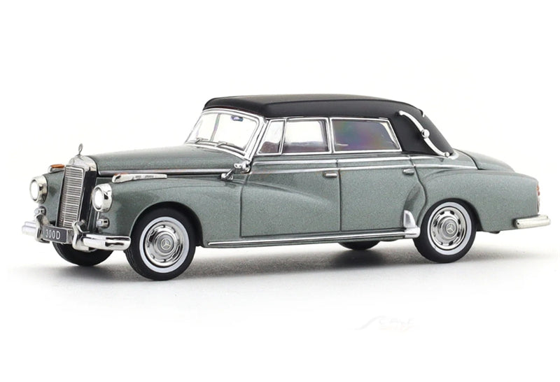 GFCC Mercedes Benz 300D 1959 Convertible Metallic Green LHD 1:64 car Pre-built Model view2