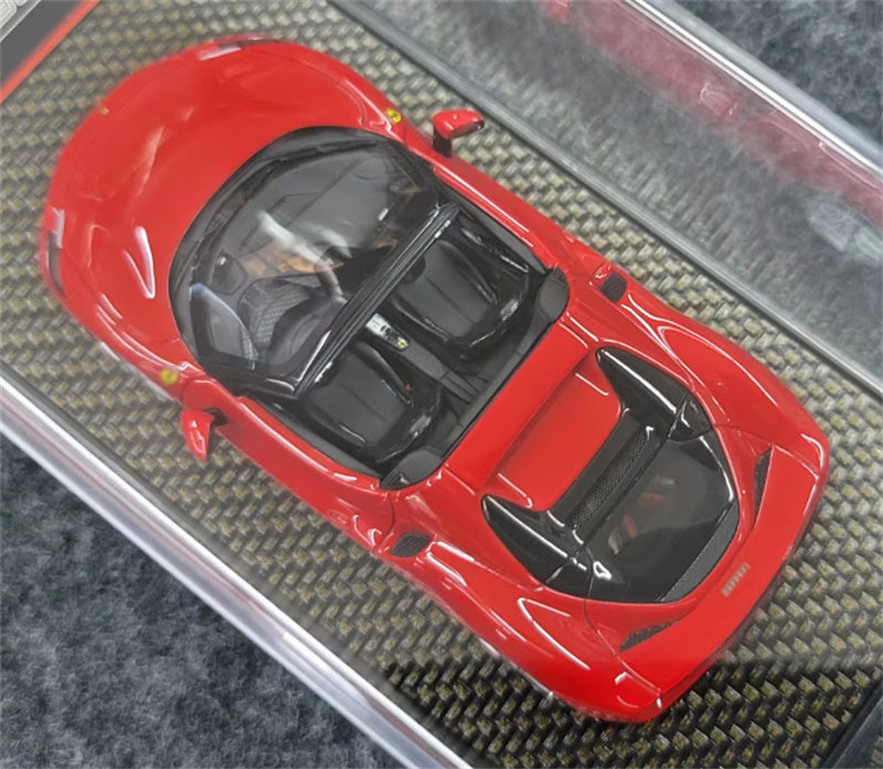 BBR MODELS FERRARI 296 GTS Red Convertible Silver Wheel LTD 200PCS 1:43 Model view4