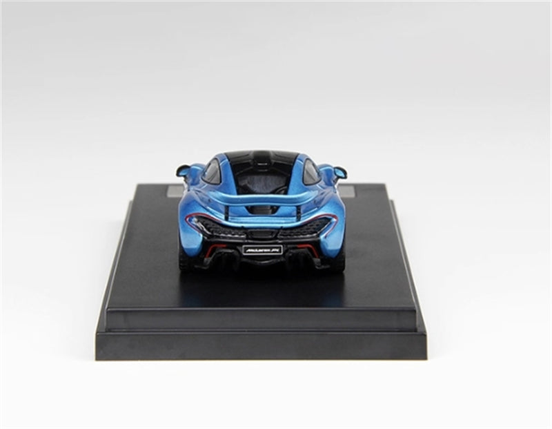 LCD-MODELS McLaren P1 Ice Blue Super Car 1:64 car Pre-built Model view3