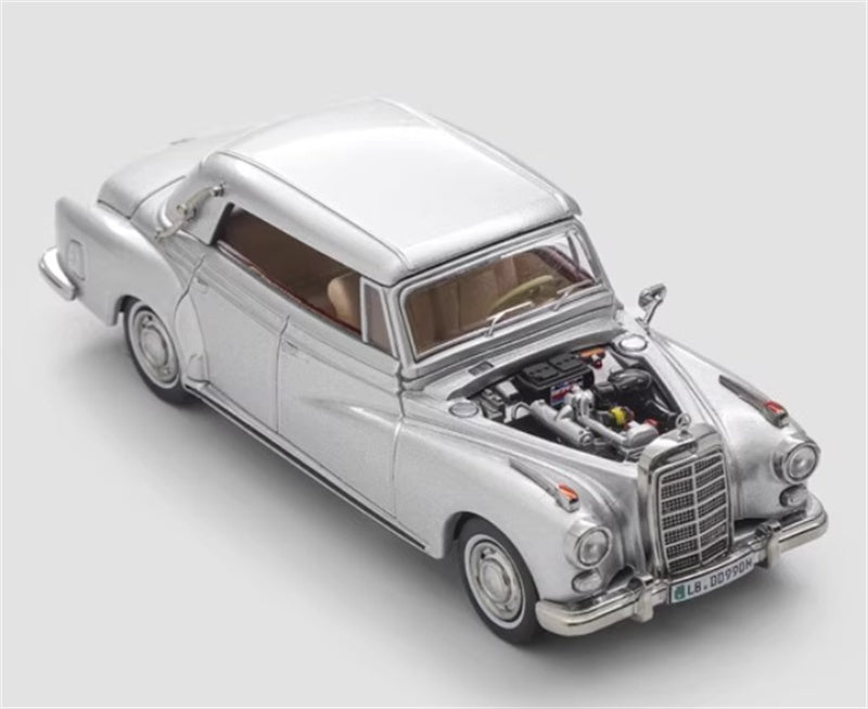 Mortal Mercedes Benz TYP 300D Cabriolet W189 Limited Edition 499PCS ONLY silver 1:64 Car Pre-built Model view12