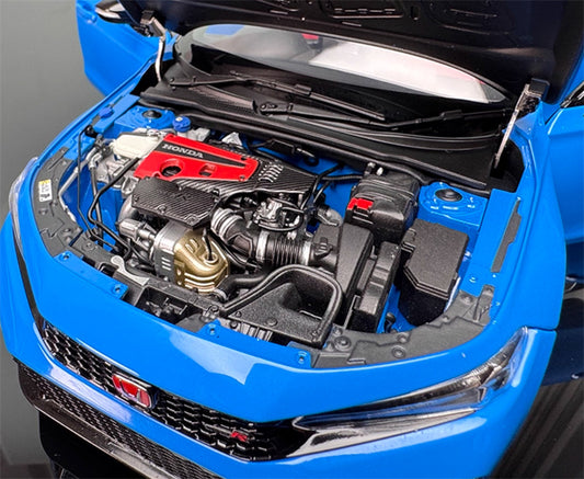 MOTORHELIX Honda Civic Type R FL5 Racing Blue Limited Edition 699PCS ONLY 1:18 Car Pre-built Model view2