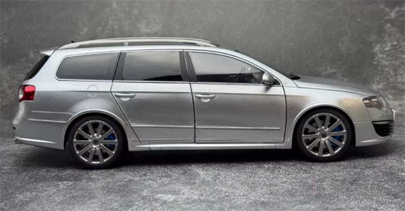 NZG Volkswagen VW Passat Estate R36 Classic ceramic jar Car REFLECTIVE SILVER with pedal Limited Edition 199PCS ONLY 1:18 Car Pre-built Model view6