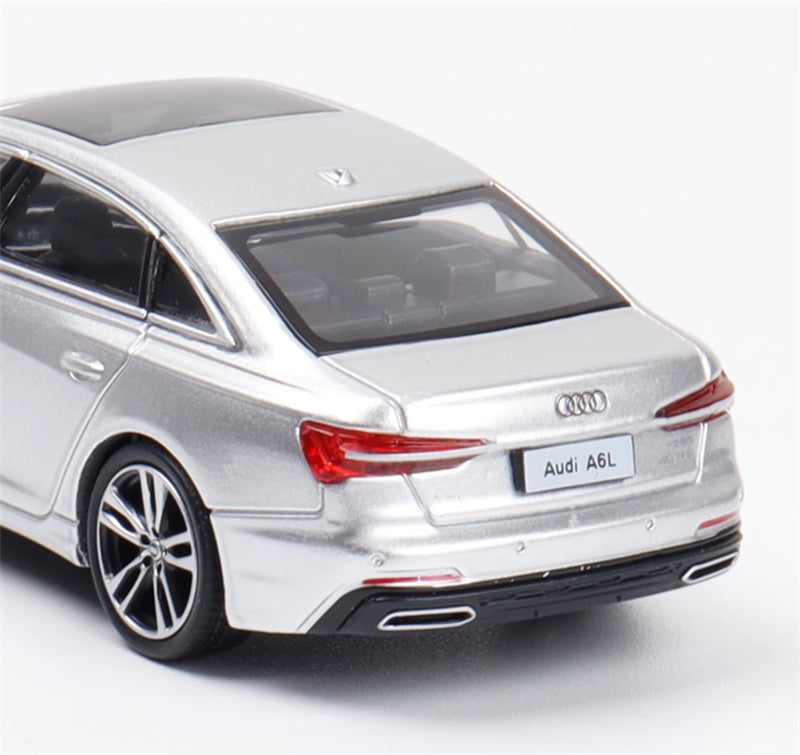 VAV AUDI A6L Silver Sedan 1:64 Car Pre-built Model