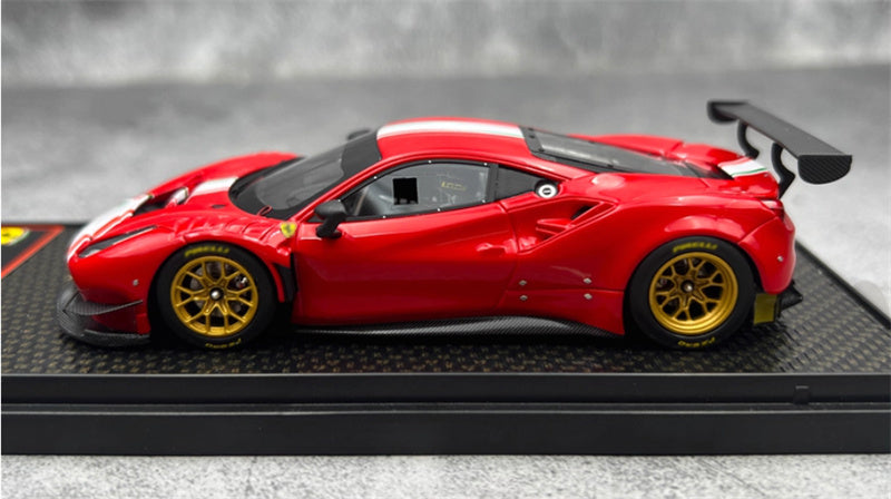 BBR MODELS Ferrari 488gt Modificata Rosso Corsa 322 red LTD 180PCS 1:43 Model view3