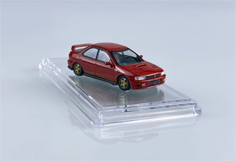 BM Creations SUBARU 1994 Impreza WRX STi LEFT HAND DRIVE Red 1:64 Car Pre-built Model