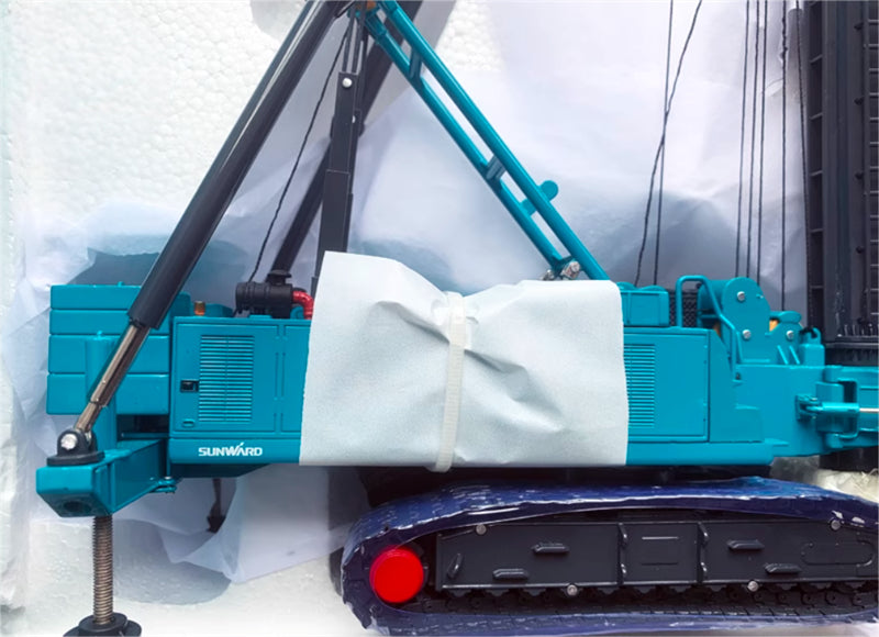 SUNWARD SWSD3618 Dual Power Head Drilling Machine Blue 1:40 Truck Pre-built Model