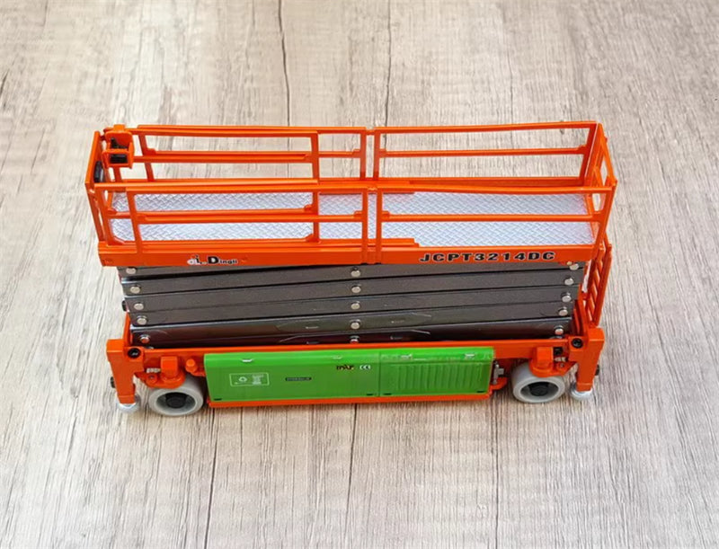Dingli Self propelled scissor type aerial work platm red 1:35 Truck Pre-built Model