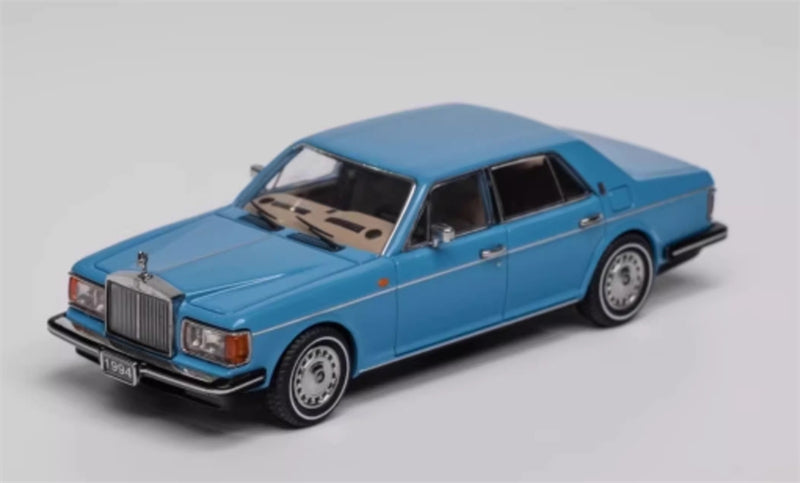 GFCC 1994 Rolls Royce Silver Spur III Sky Blue Limited Edition LHD 1:64 car Pre-built Model view3