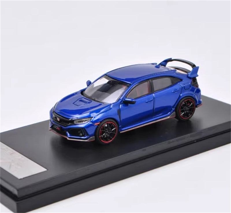 LCD-MODELS Honda Civic Type-R FK8 Blue 1:64 car Pre-built Model view1