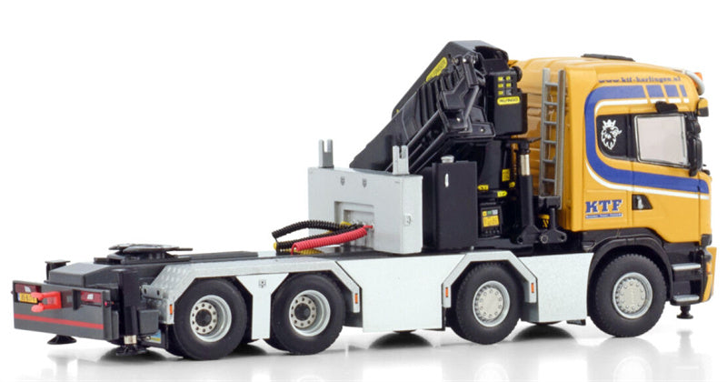 WSI SCANIA STREAMLINE HIGHLINE 8X4 WITH PALFINGER PK 92002 SH KTF Harlingen 1:50 Model