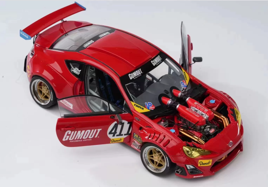 1:18 Toyota GT4586  Red  DCN LTD 999PCS ONLY DIECAST car Model