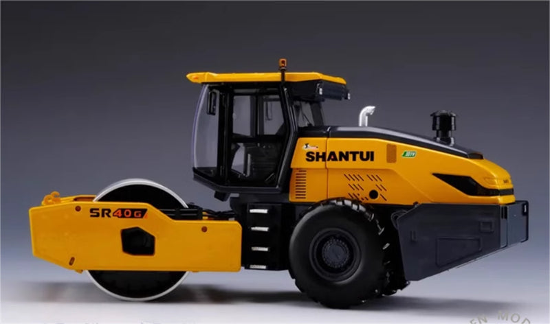 SHANTUI SR40G single steel wheel road roller 1:35 Truck Pre-built Model
