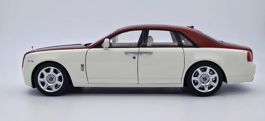kyosho Rolls Royce RR ghost White and red cap style 1:18car Pre-a Model