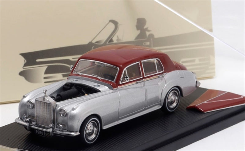 GFCC 1955 Rolls Royce Silver Cloud classic car Red Silver Double LHD 1:64 car Pre-built Model view8