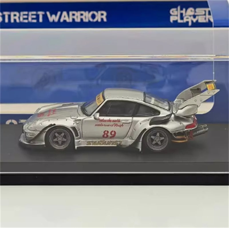 1:64 Porsche 911 RWB 993 Silver 89# Silver 89# Track SW DIECAST Limited Edition 499pcs ONLY Model