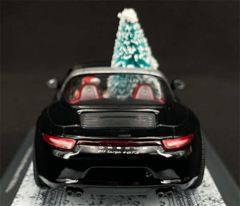 SCHUCO Porsche 911 Carrera 4 GTS Christmas Edition 2023 Targa 1:43 Car Model view7