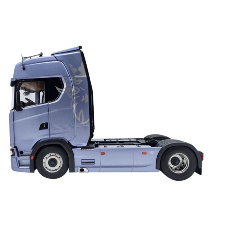 NZG SCANIA 730S Blue V8 transport vehicle + double-layer trailer 1:18 DIECAST Truck Lorry