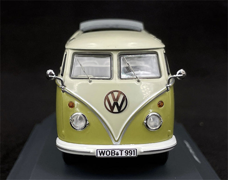 SCHUCO Volkswagen VW T1b Samba green/grey LTD 750PCS 1:43 Car Pre-built Model view5