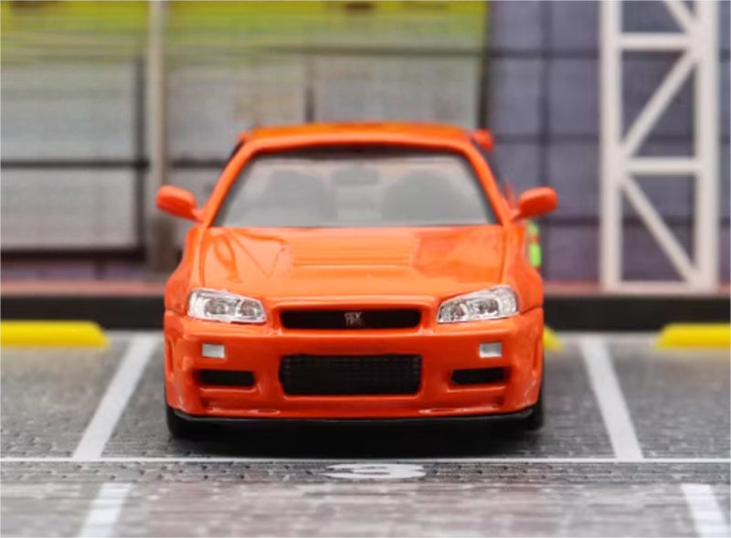 SW Nissan Skyline GTR R34 Z-Tune Limited Edition 599PCS ONLY 1:64 car Pre-built Model view4