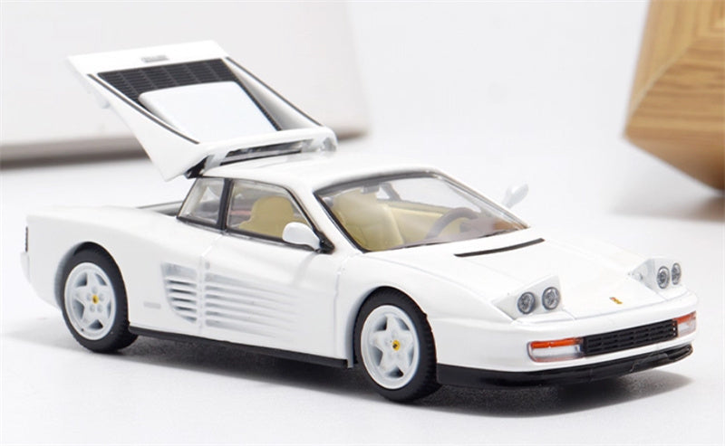 XF MODEL Ferrari Testarossa F110 supercar White 1:64 Car Pre-built Model view3