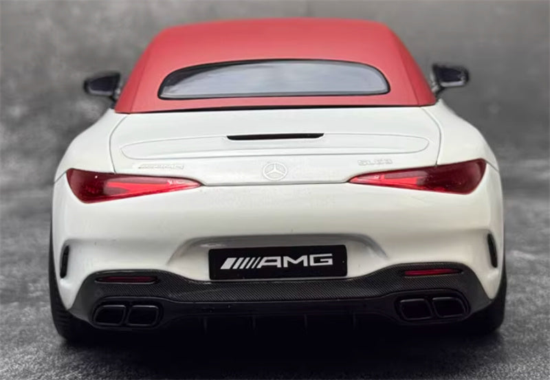 iScale Mercedes AMG SL63 (R232) 4MATIC White red top cover 1:18 Car Pre-built Model view9