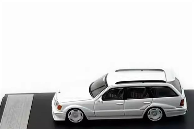Mortal Mercedes Benz E-Class E300 station wagon S124 White HEC Exhibition Edition Limited Edition 1:64 Car Pre-built Model view3