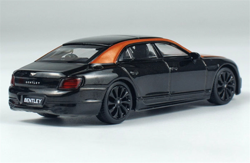 MINIGT Bentley Flying Spur Orange Flame/Onyx color box packaging 1:64 Car Pre-built Model view4