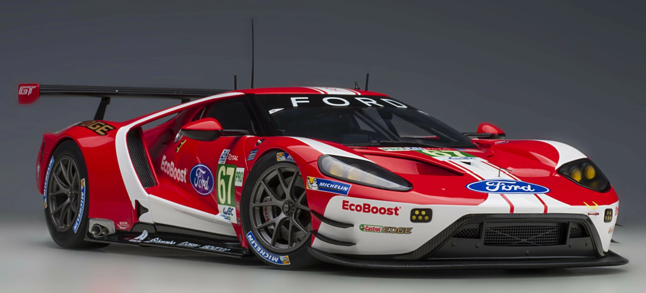 AUTOART Ford GT GTE Pro 24h 2019 Le Mans #67 EcoBoost Castrol EDGE Michelin GT WEC Pro Total 1:18 Car Pre-built Model view6