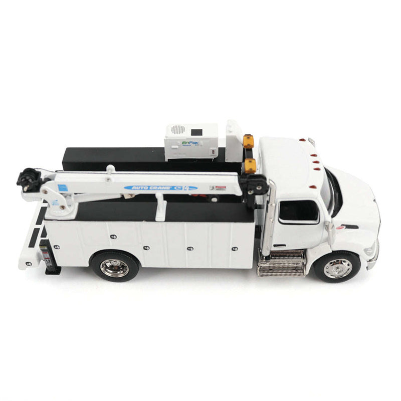 1:50 Peterbilt Auto Crane 536 Caterpillar Titan85-Body HC14-Crane Work Truck w/ Miller EnPak Limited Collectors Edition White Diecast Model