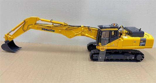 Universal Hobbies KOMATSU PC450LC-7 Long arm Excavator Yellow 1:50 Truck Pre-built Model