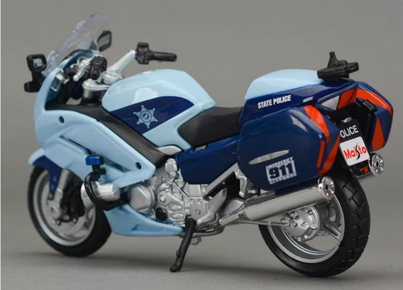 1:18 Yamaha FJR1300A  Blue  Maisto  Diecast Police Motorcycle Model