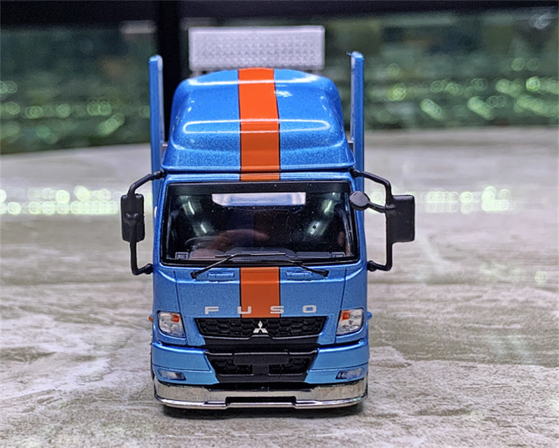 GCD Mitsubishi Fuso Fighter Double deck tow trucks right hand drive Gulf Painting 1:64 Truck Pre-built Model view5