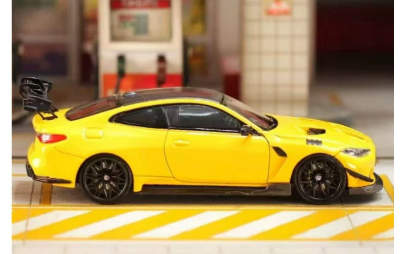 1:64 BMW M4 G82 GTR  Yellow SW  Limited Edition 499PCS ONLY DIECAST Model