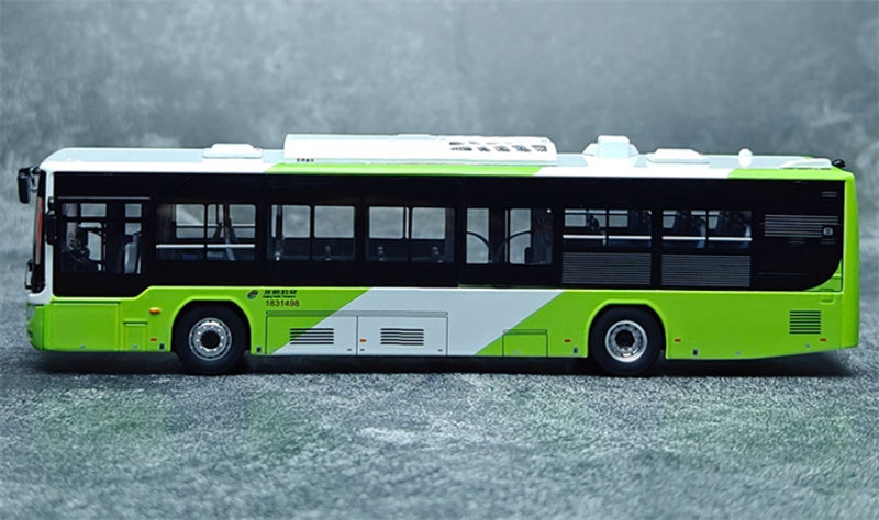 Beijing Public Transport Foton Bus Bafangda Single Machine Route 387 1:64 Bus Pre-built Model view5