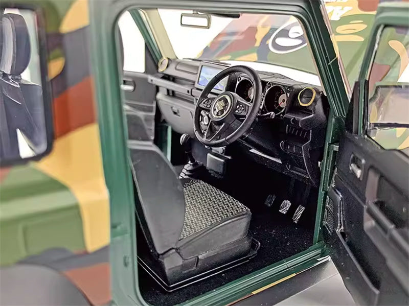 BM Creations Suzuki Jimny JB74 2018 Camouflage Field Edition Right hand drive Limited Edition 600PCS ONLY 1:18 Car Pre-built Model view3