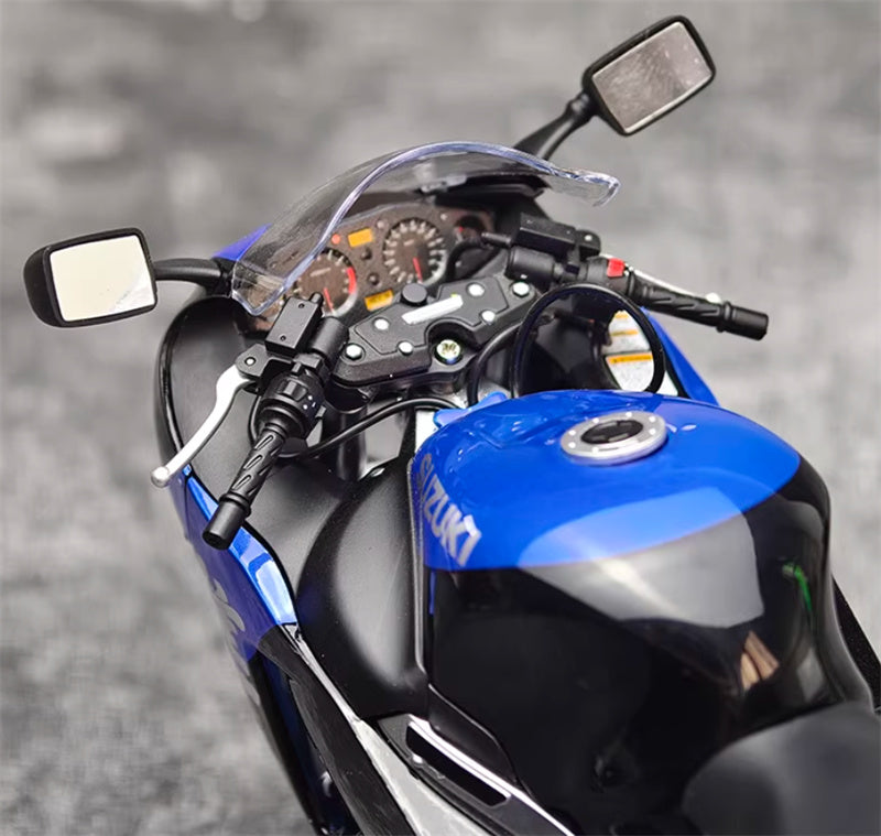 1:12 Suzuki GSX-1300R Hayabusa  blue-black  LCD MODELS  DIECAST motorcycle Model