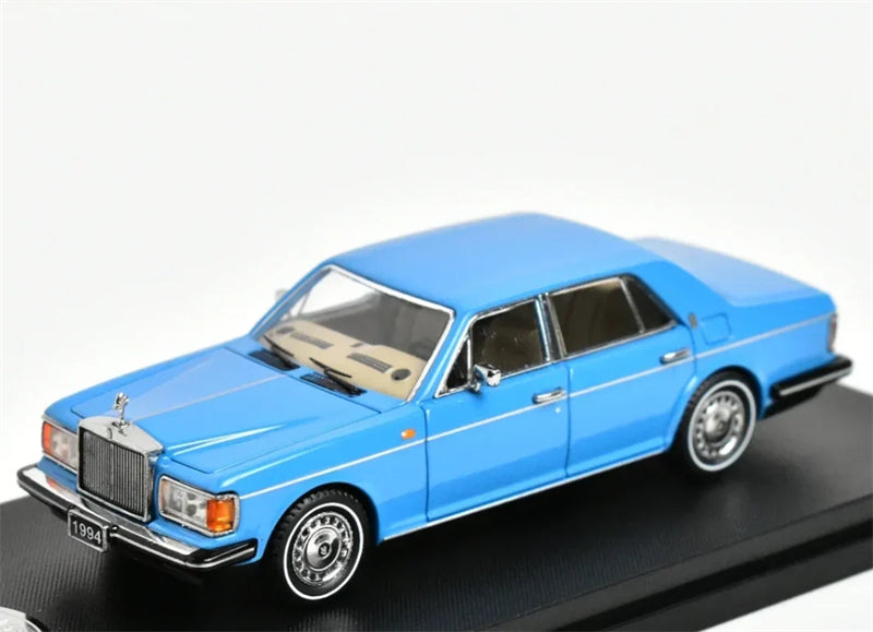 GFCC 1994 Rolls Royce Silver Spur III Sky Blue Limited Edition LHD 1:64 car Pre-built Model view1