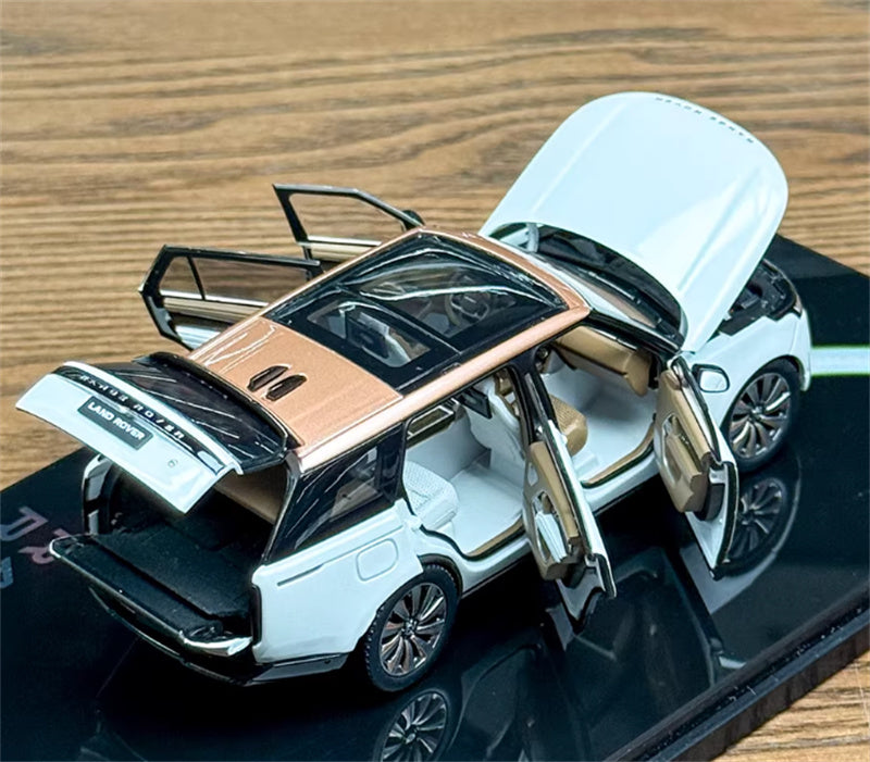 1:43 Land Rover Range Rover Honor Genesis 2022 White Gold Top  LCD MODELS Extended Edition DIECAST Car Model