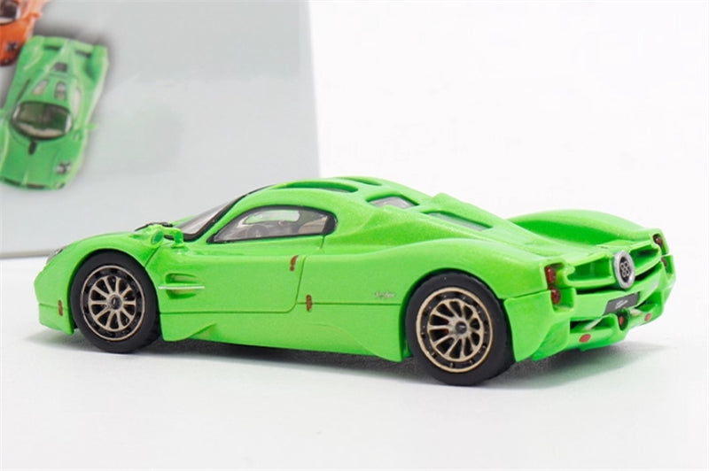 RHINO MODEL Pagani Utopia Ice Green Supercar 1:64 car Pre-built Model view4