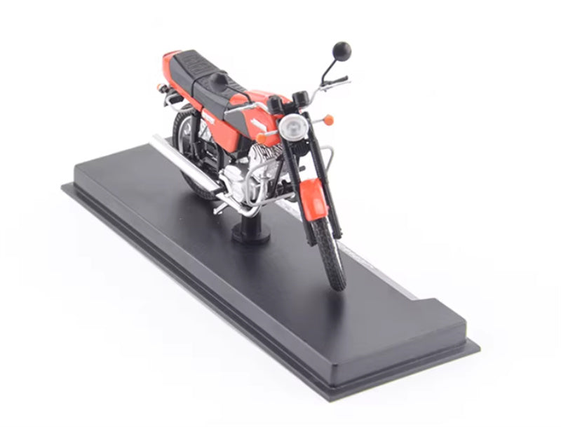 Modimio Soviet large motorcycle JAWA-638 Czech Red motorcycle Pre-built Airliner Model Display view5