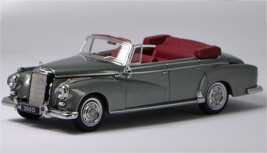 GFCC Mercedes Benz 300D 1959 Convertible Metallic Green LHD 1:64 car Pre-built Model view1