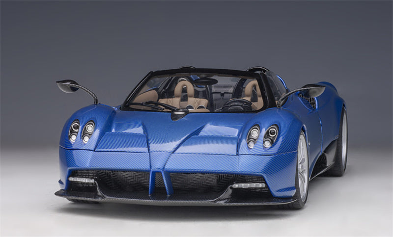 AUTOART Pagani Huayra Roadster Blue Carbon 1:18car Pre-a Model