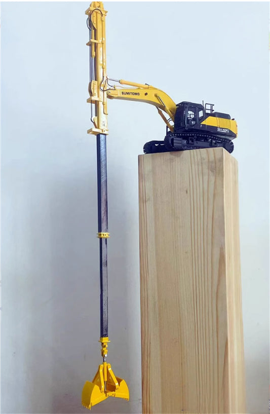 SUMITOMO SH480LHD-7 telescopic arm shell grab bucket Piling machine Limited Collectors Edition 1:50 Truck Pre-built Model