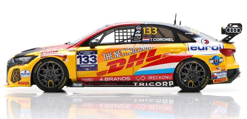 1:43 Spark Team Netherlands Audi RS 3 LMS TCR Winner FIA Games Touring 2022 view3