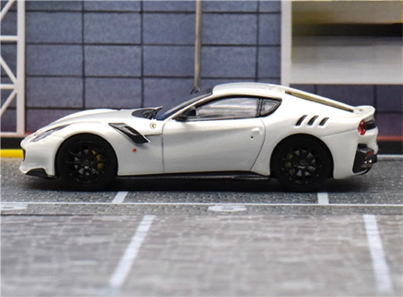 Stance Hunters Ferrari F12 TDF Supercar Limited Edition 799PCS ONLY white 1:64 Car Pre-built Model view5