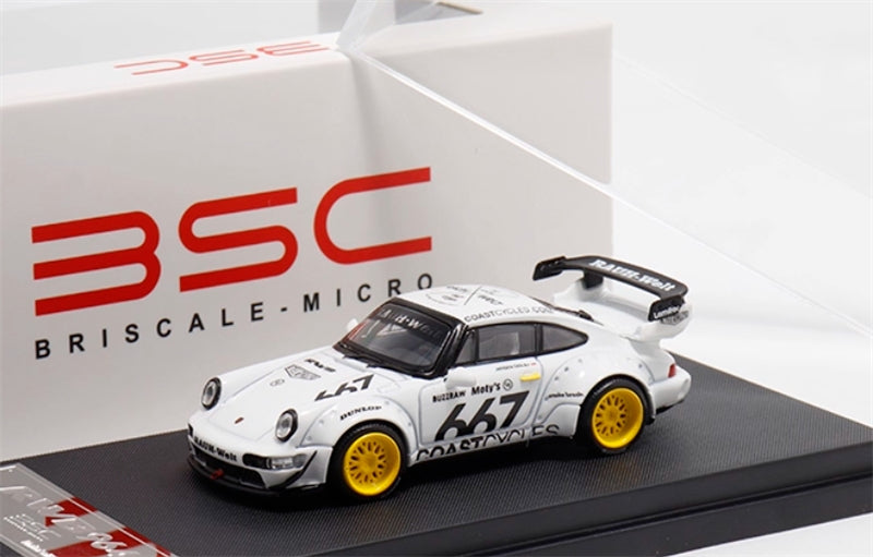 1:64 Porsche 911 RWB964 #667 White #667 BSC DIECAST Limited Edition 499pcs ONLY Model